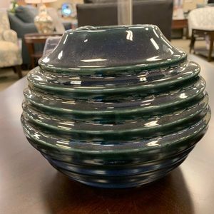 Reactive Blue Vase